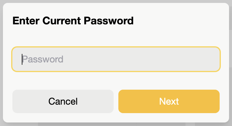 Current Password